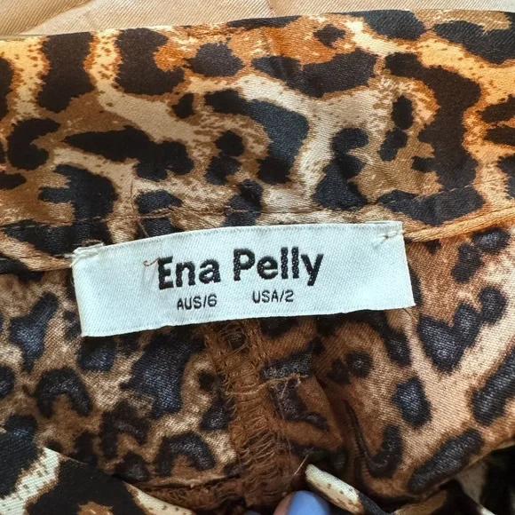 Ena Pelly for Anthropologie Leopard wide leg pants size 2. Perfect for festival - Picture 4 of 4